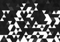 Triangle black repeat pattern design decoration. abstract vector