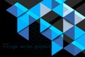 Triangle blue concept motion graphics