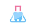 Triangle bottle laboratory with healthy tooth inside