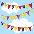 Triangle bunting decoration