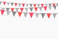 triangle bunting decorative background in hanging style