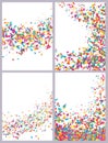 Triangle card colorful drawing set