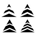 Triangles Shape Chevron Design Icon