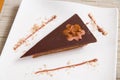 Triangle Chocolate cake Royalty Free Stock Photo