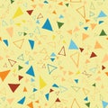 Triangle confetti seamless repeat pattern design