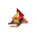Triangle data visualization design, option infographic layout