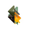 Triangle data visualization design, option infographic layout