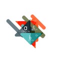 Triangle data visualization design, option infographic layout