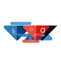 Triangle data visualization design, option infographic layout