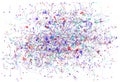 Triangle flow dots lines explosion shards of glass