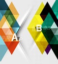 Triangle geometric infographic banner Royalty Free Stock Photo