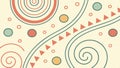 Triangle geometric pattern, abstract design element vector design Generative AI Royalty Free Stock Photo