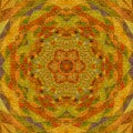 Triangle golden mandala, pale arabesque effect tapestries