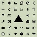 triangle icon. Detailed set of minimalistic icons. Premium graphic design. One of the collection icons for websites, web design, m Royalty Free Stock Photo