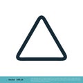 Triangle Icon Vector Logo Template Illustration Design. Vector EPS 10 Royalty Free Stock Photo