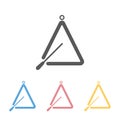 Triangle instrument icon, triangle, instrument, music, sound Royalty Free Stock Photo