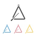 Triangle instrument icon, triangle, instrument, music, sound