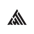Triangle letter THTI Royalty Free Stock Photo