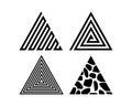 Triangle logo collections icon template Royalty Free Stock Photo