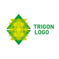 Triangle logo icon.