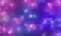 Triangle low poly style graphic background,Abstract multicolor dark purple geometric crystal mosaic pattern background.