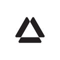 Triangle monochrome logo design