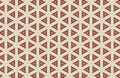 Triangle Orange Ivory Abstract Pattern Design