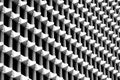 Triangle pattern of Architecture geometric. Details of Cement building. Modern wall. Polygonal structure and line. Black and white