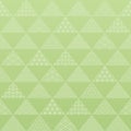 Green triangle background with Japanese traditional design.