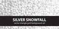 Triangle pattern set Silver Snowfall