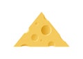 Triangle Piece of Maasdam Cheese
