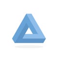 triangle polygon logo image. vector illustration