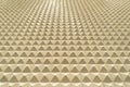 Triangle pyramid tiles pattern surface texture. Close-up of architecture interior material for design decoration background