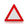 Triangle Road-Sign Royalty Free Stock Photo