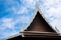 Triangle roof of old Thai house