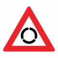Triangle Roundabout Sign