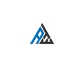 Triangle RTW And RWT Letter Logo Icon Design