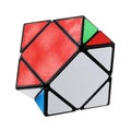 Triangle Rubik`s cube in a shape of a pyramid