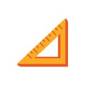 Triangle ruler angle education school icon design