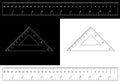 Triangle Ruler Square Set. Plastic School Drafting Drawing Right Angle Triangle Ruler. plastic triangular ruler right angle isos