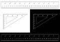 Triangle Ruler Square Set. Plastic School Drafting Drawing Right Angle Triangle Ruler. plastic triangular ruler right angle isos