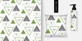 Triangle seamless pattern. Geometric pattern. Abstract background with triangles. Royalty Free Stock Photo