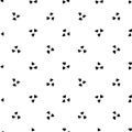 Triangle seamless pattern. Repeating small black triangular isolated white background. Repeated texture Royalty Free Stock Photo