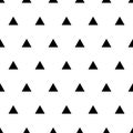 Triangle seamless pattern. Repeating small triangular background. Repeated design prints. Repeat spots. Vector illustration