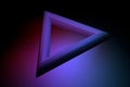 triangle shape abstract image 3d render Royalty Free Stock Photo