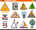 Triangle shape educational task for children