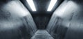 Triangle Shaped Grunge Concrete Sci Fi Futuristic Elegant Empty Dark Reflective Big Hall Scene Alien Ship Room Tunnel Corridor