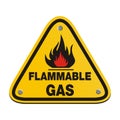 Triangle sign - flammable gas