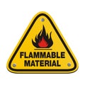 Triangle sign - flammable material