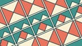 Triangle and square pattern, abstract design, and geometric background art vector design Generative AI Royalty Free Stock Photo